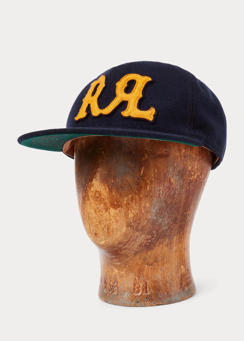 RRL キャップ メンズ ネイビー Appliquéd Felt Ball XGMLS9130